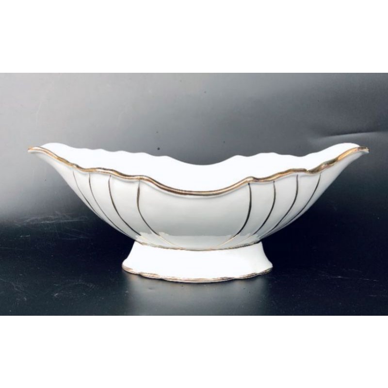 Bộ bát đĩa hoa mặt trời viền vàng. Hàng sứ Bát Tràng.ĐK46cm