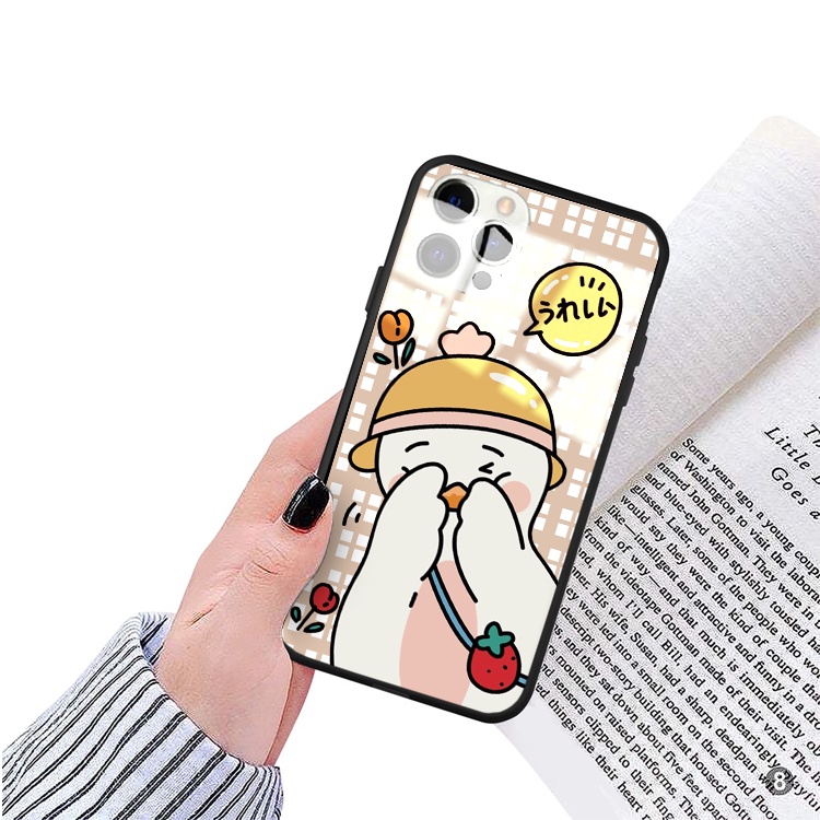Ốp iphone kính cường lực Vịt béo đáng yêu cho 11/11pro/11promax/xsmax/xr/x/6/7/8/7plus/splus/12 pro max/13 pro max-k358