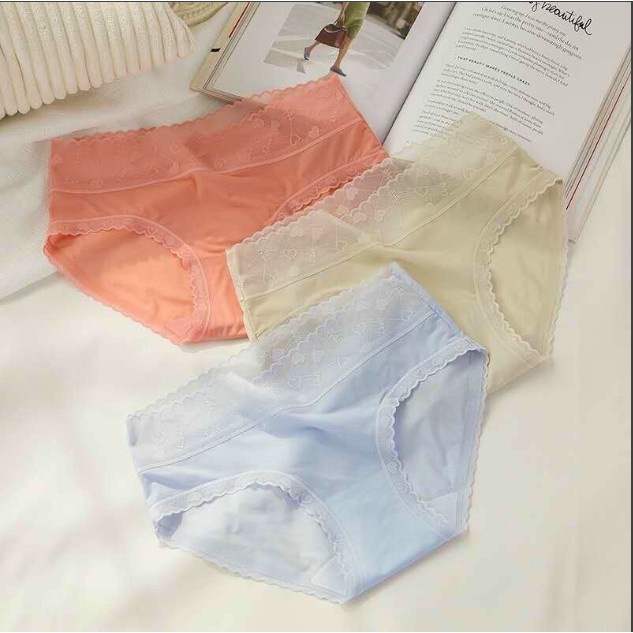 (Được chọn màu) Quần Lót su Lụa Lạnh Cạp Cao Gen bụng kháng khuẩn không lộ viền