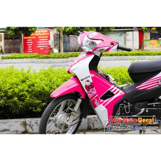 Tem Trùm Wave a Hồng Trắng Hello Kitty