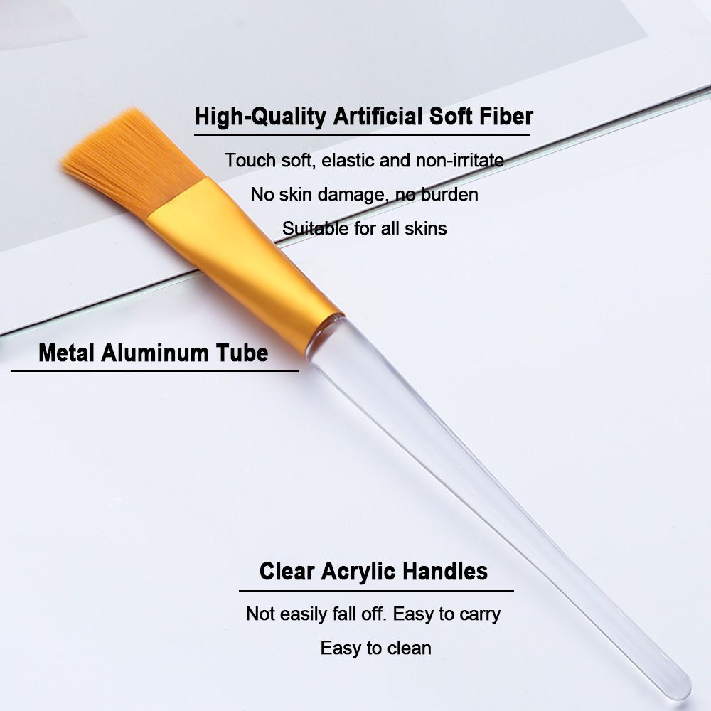 [Hàng mới về] Cọ trang điểm sợi mềm mại bảo vệ da mặt khi ngủ/ bôi mỹ phẩm/ kem dưỡng da/ mặt nạ đất sét tiện dụng