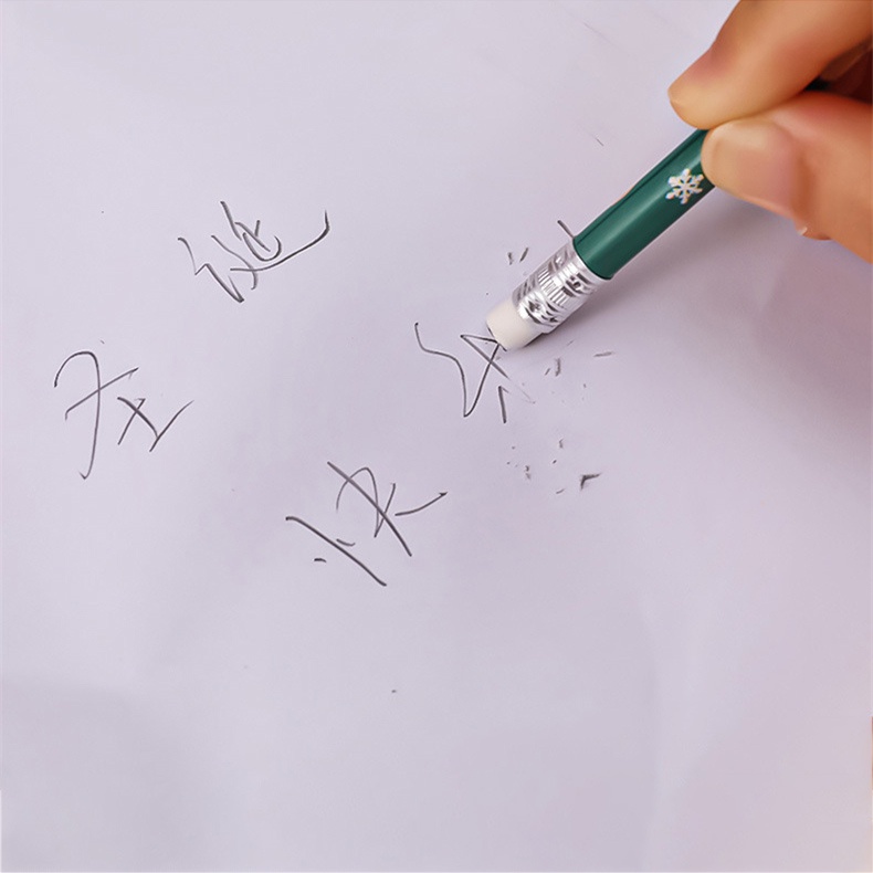Hộp 6 Bút Chì Vẽ Hình Gấu Giáng Sinh