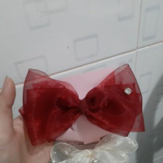 kẹp nơ Hàn Quốc đơn giản ( an handmade )