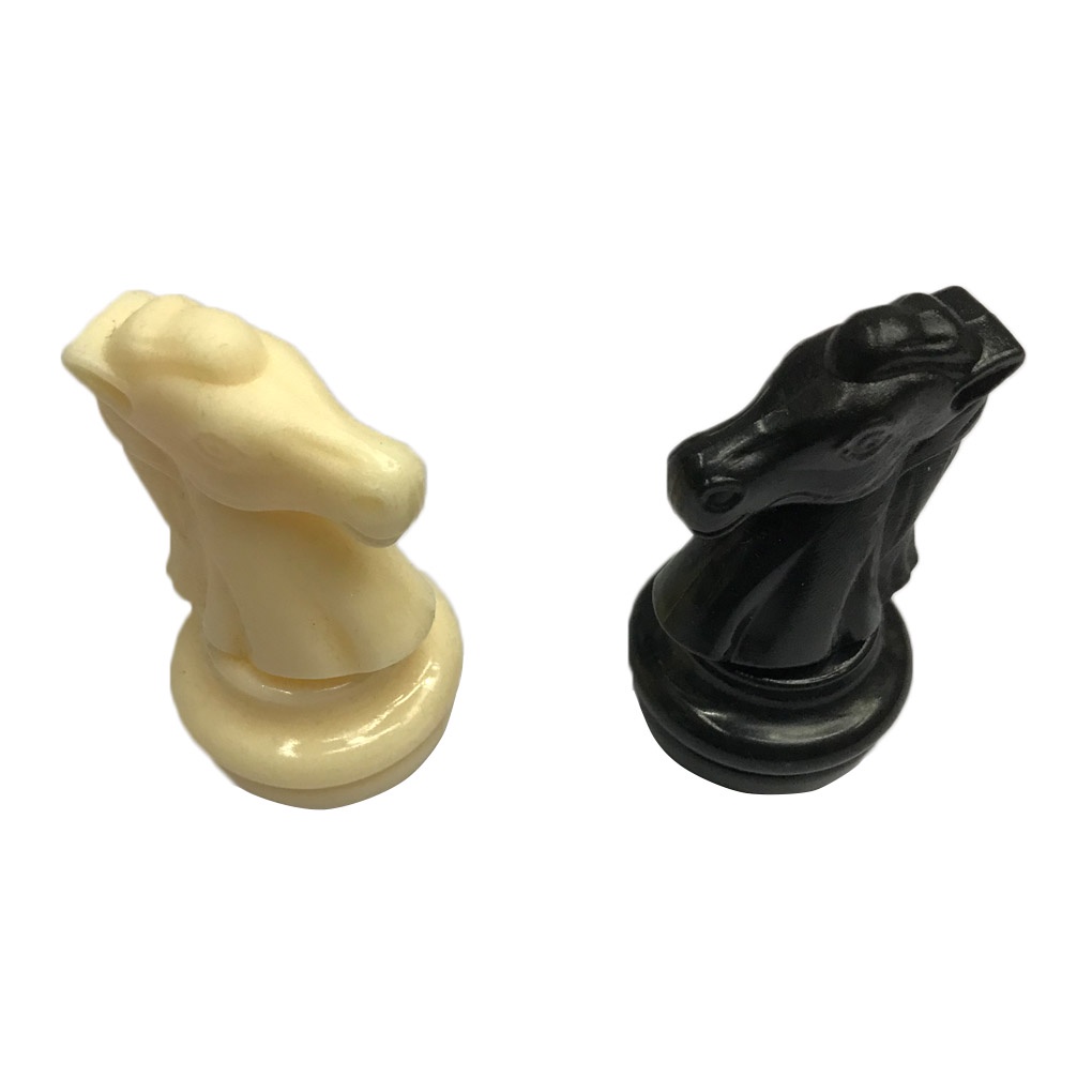 [Mapde] 32 Chess Pieces 6 4cm King Chessmen Adults Children Plastic Chess Figures Tournament Game Toy