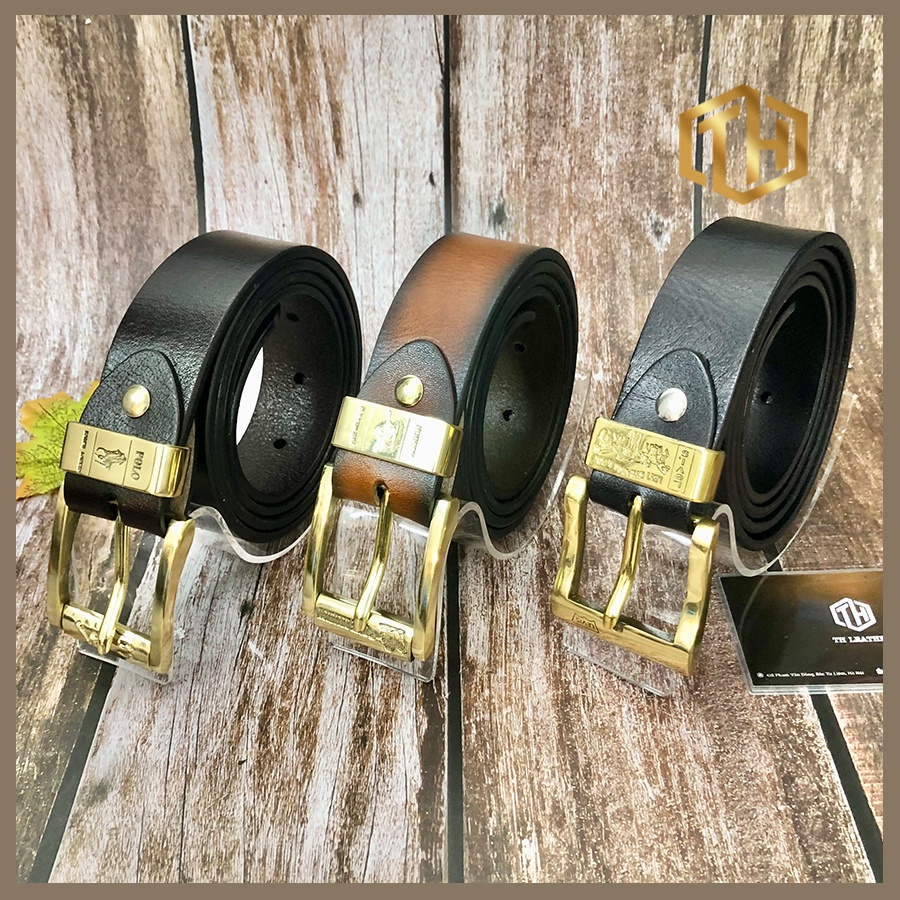 Thắt Lưng Nam Da Bò Nguyên Tấm Siêu Mềm, Dây Lưng Da Nam Loại 1 Khóa Kim Đồng Nguyên Khối, Dây Nịt Nam  - BH 24