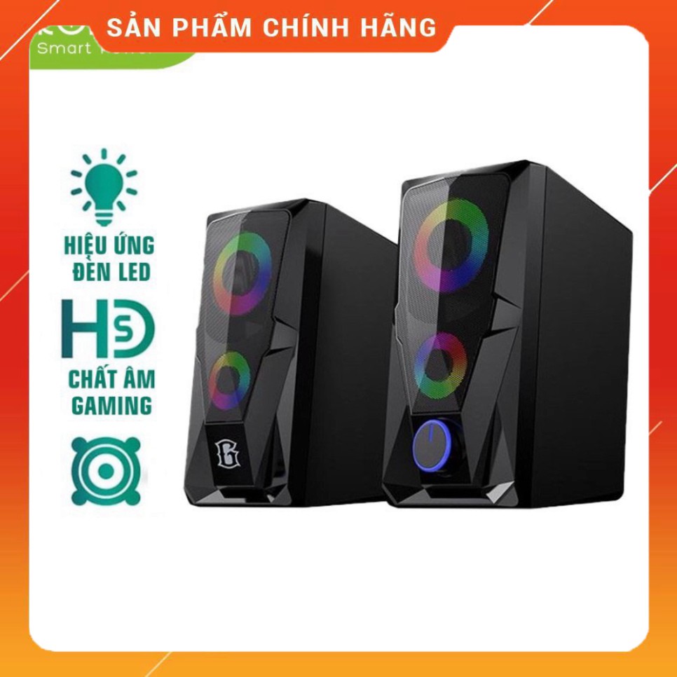 Loa Game Máy Tính ROBOT RS200 Hiệu Ứng Đèn LED - Âm Thanh HD Chất Lượng Cao