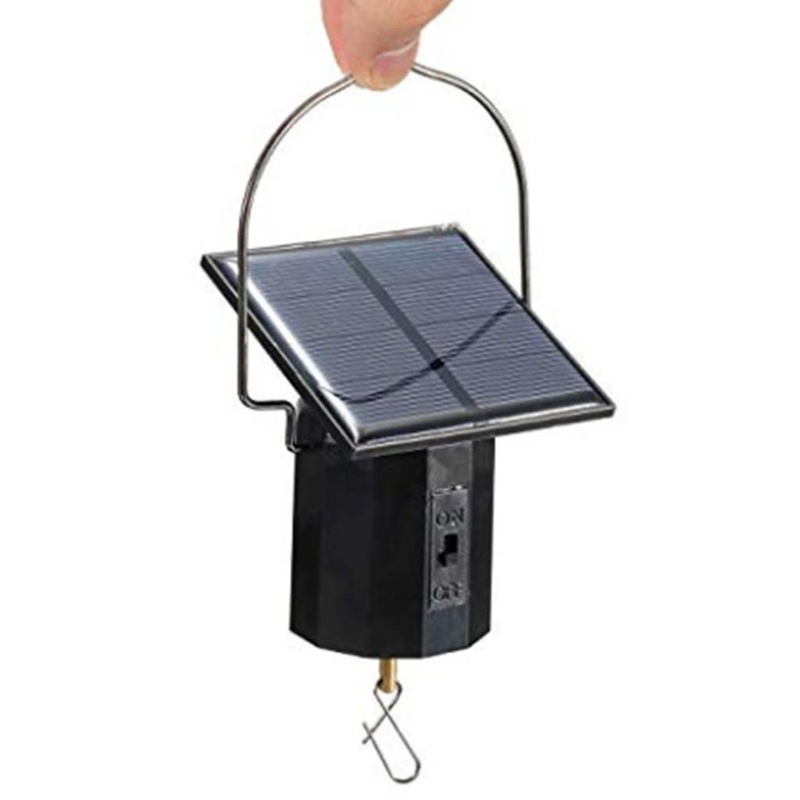 Pcf * Động Cơ Treo Hiển Thị Năng Lượng Mặt Trời Màu Đen Có Thể Xoay Hiển Thị Chuông Gió Kèm Kẹp Sunlig Tr