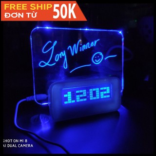 Đồng hồ led kiêm bảng vẽ phát sáng l101