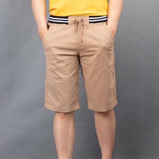 Quần Short Nam kaki phối lưng thun vải đẹp
