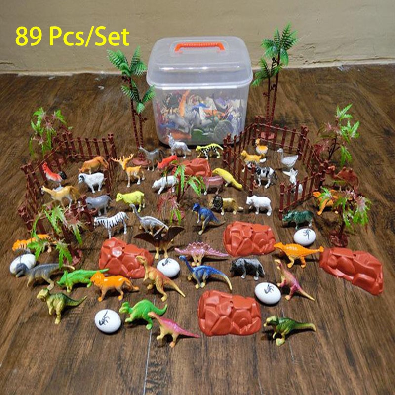 Set 89 món đồ chơi hình động vật bằng nhựa độc đáo