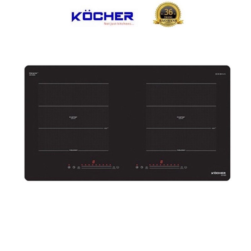 Bếp từ đôi Kocher DI 669 ✅TẶNG BỘ NỒI ✅ Bếp điện từ Inverter Bếp từ âm chính hãng - Nhập khẩu Malaysia