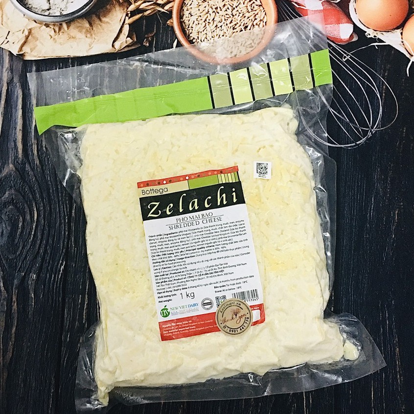 Phô mai Mozzarella bào sợi 1KG