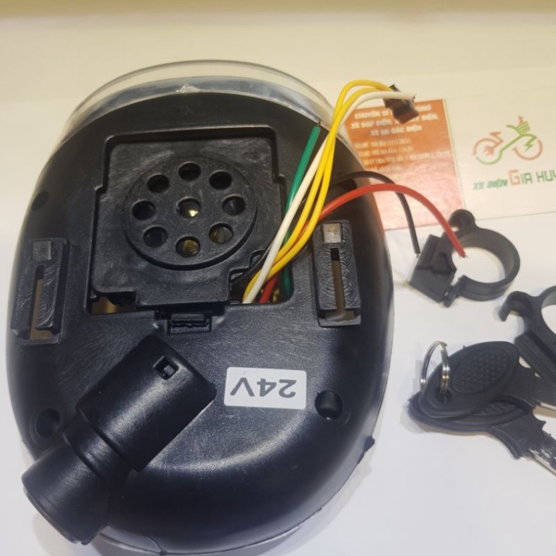 Đầu Đèn 24V 2 BÌNH Xe Đạp Điện Đầu Đèn Xe Đạp Điện Nhật 24V XE ĐẠP ĐIỆN GIA HUY