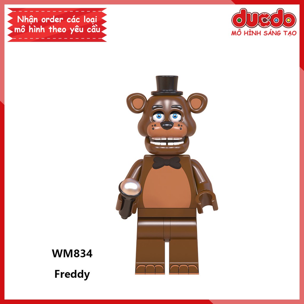 Minifigures các nhân vật trong Five Nights at Freddy's - Đồ chơi Lắp ghép Xếp hình Mô hình Mini WM WM6074