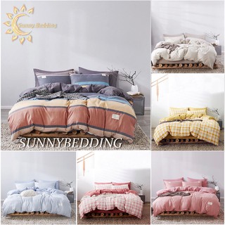 Set Chăn Ga Kẻ COTTON TC Mềm Mại Cực Sang Chảnh Bền Đẹp (9 Mẫu)