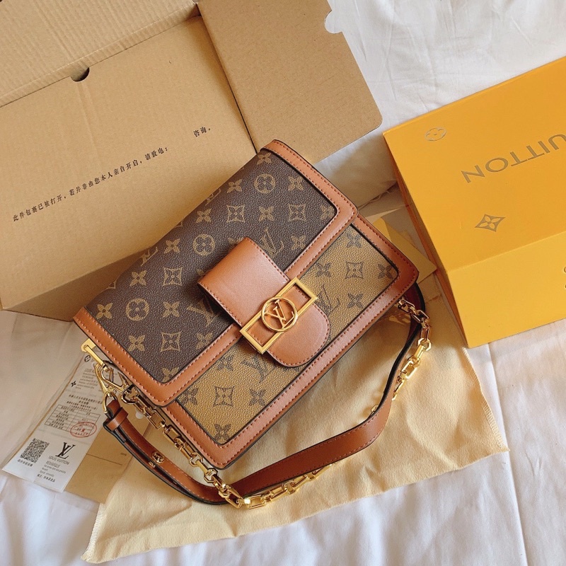 Túi W566-25 LV Dauphine fullbox nam châm dây da, xích quá đẹp♥️