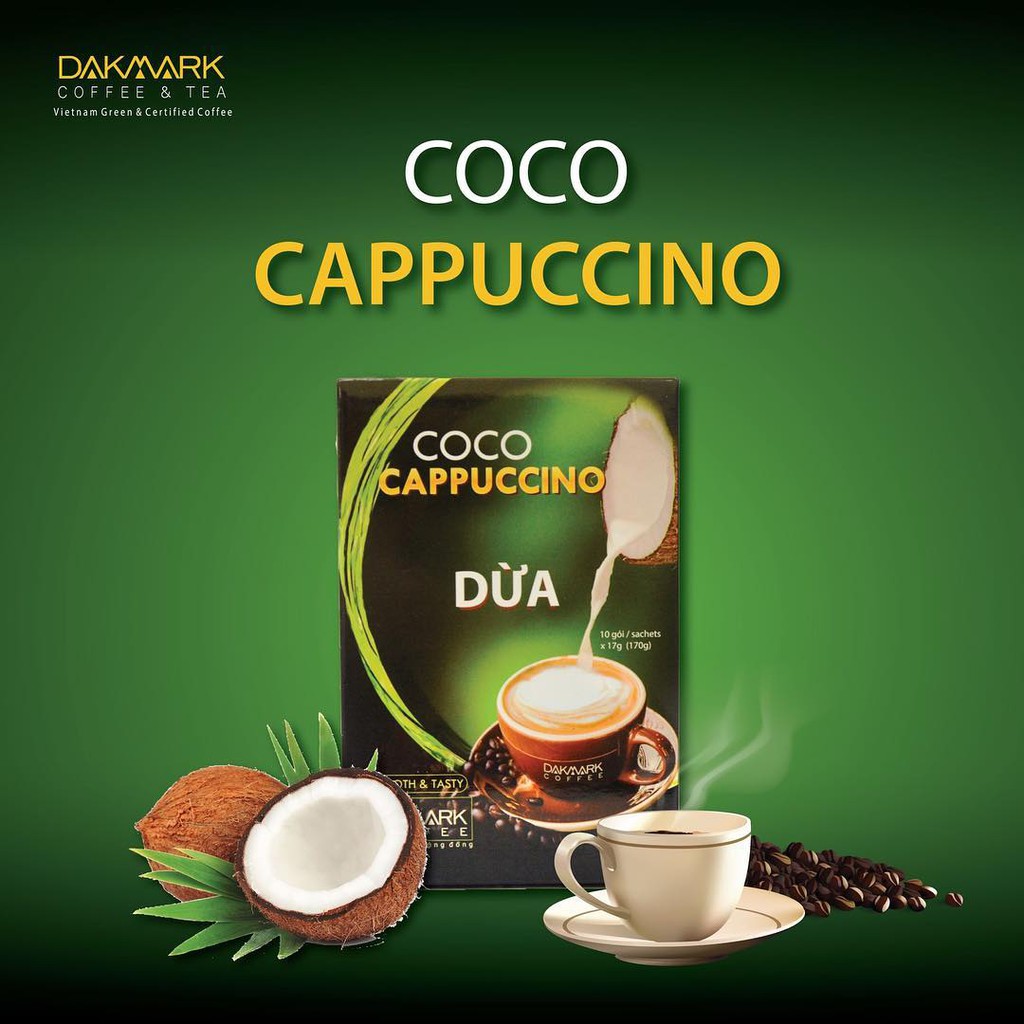 TÉP Cà phê Capuccino Dừa hòa tan TQD 17gram | BigBuy360 - bigbuy360.vn