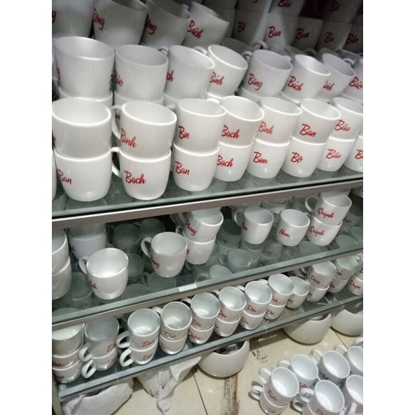 CỐC SỨ UỐNG NƯƠC BÁT TRÀNG IN TÊN THEO YÊU CẦU