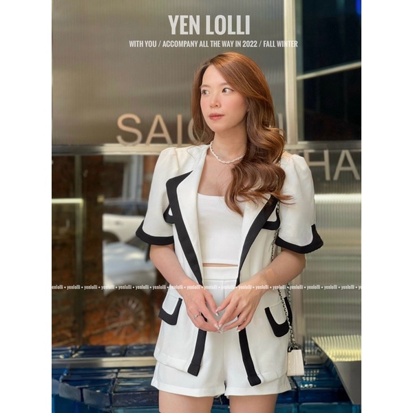 SET ÁO BLAZER NGẮN TAY KÈM QUẦN SIÊU HOT HÀNG THIẾT KẾ | BigBuy360 - bigbuy360.vn