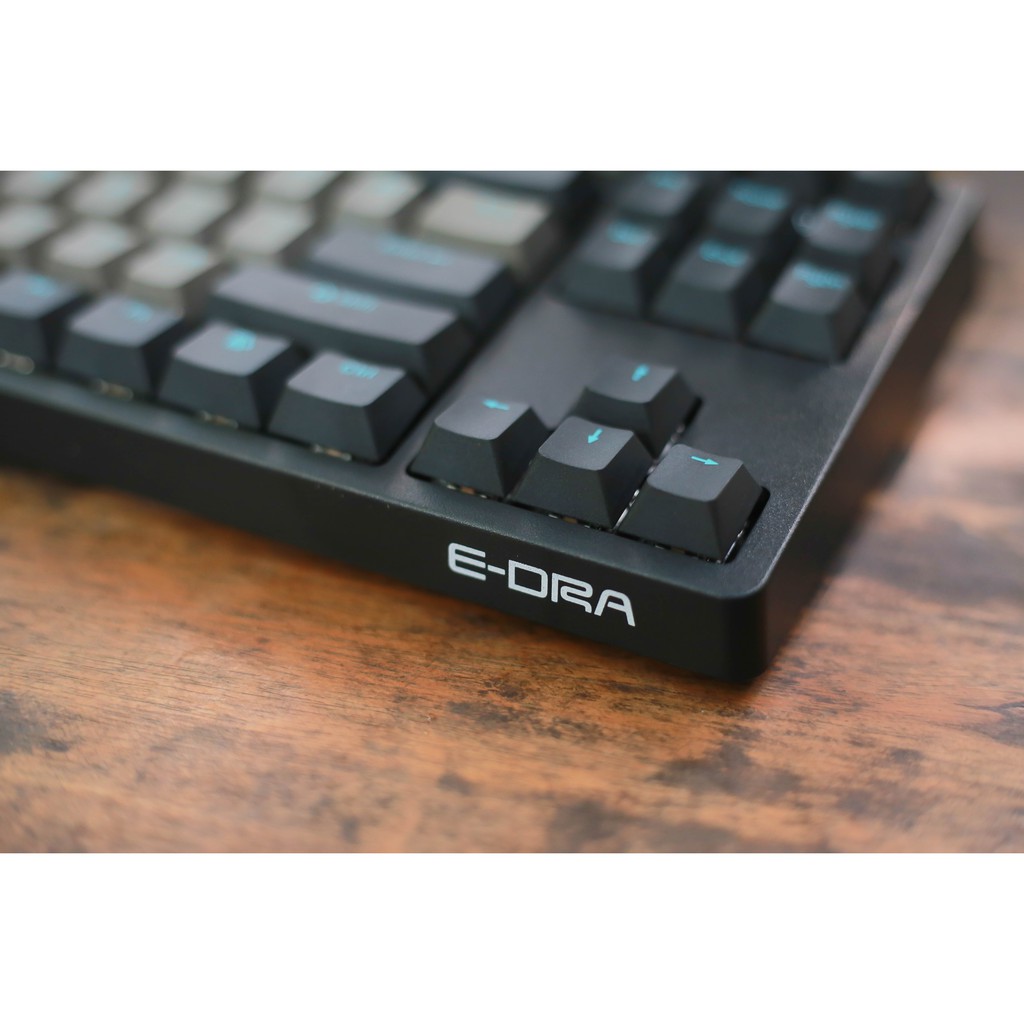 Phím cơ E-Dra EK387 Pro Gateron Switch version 2021 (sử dụng keycaps PBT SKY DOLCH cao cấp) - Hàng chính hãng