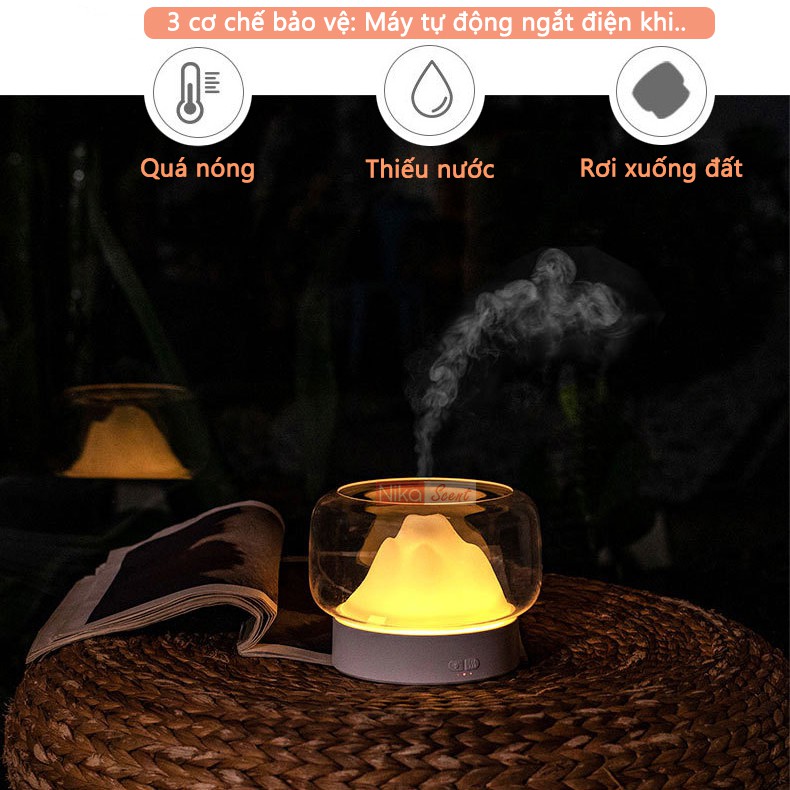 Nikascent Máy xông khuếch tán tinh dầu siêu khuếch tán, phun sương siêu mịn