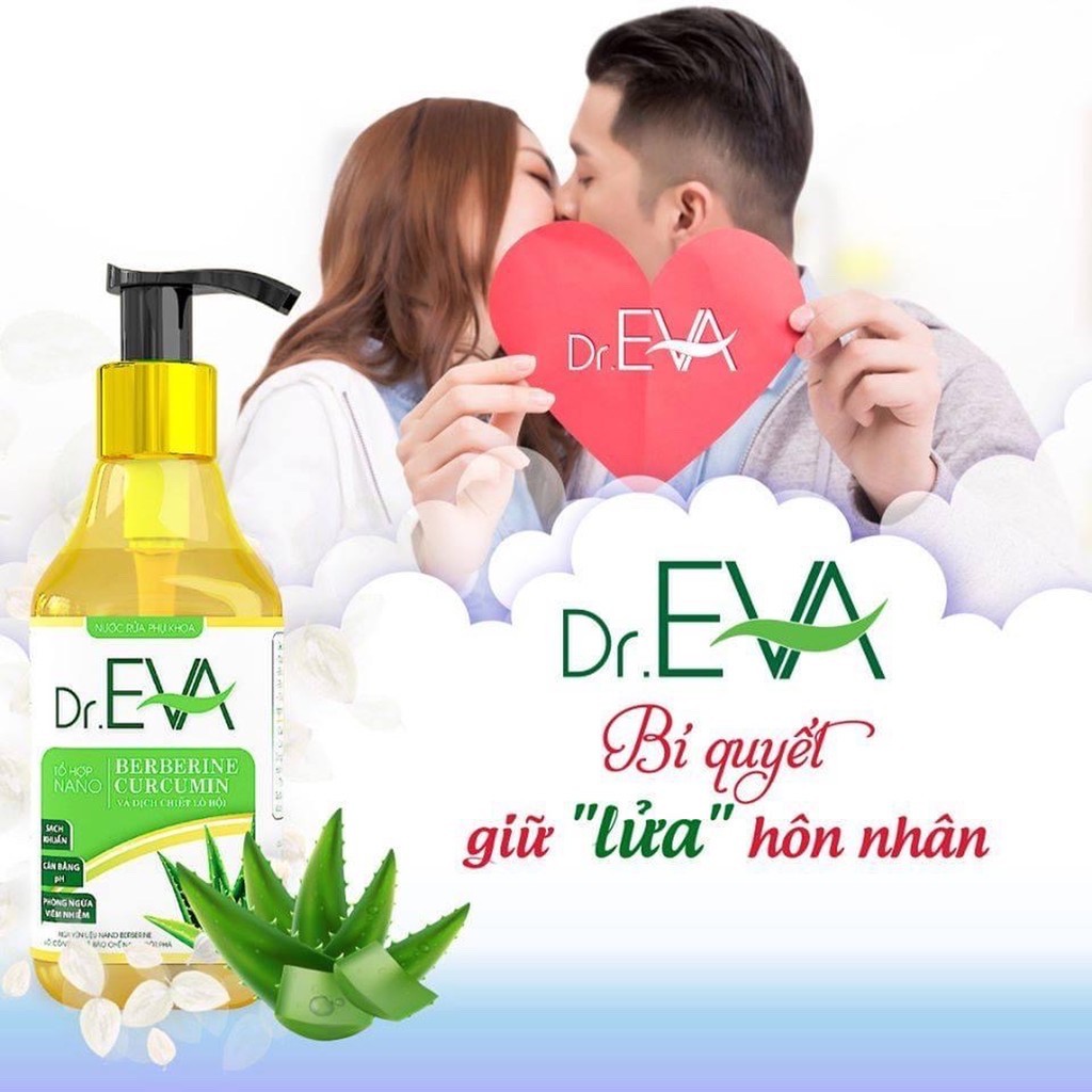 Dung Dịch Vệ Sinh Phụ Nữ DR.EVA Giảm Nấm Ngứa, An Toàn Cho Da