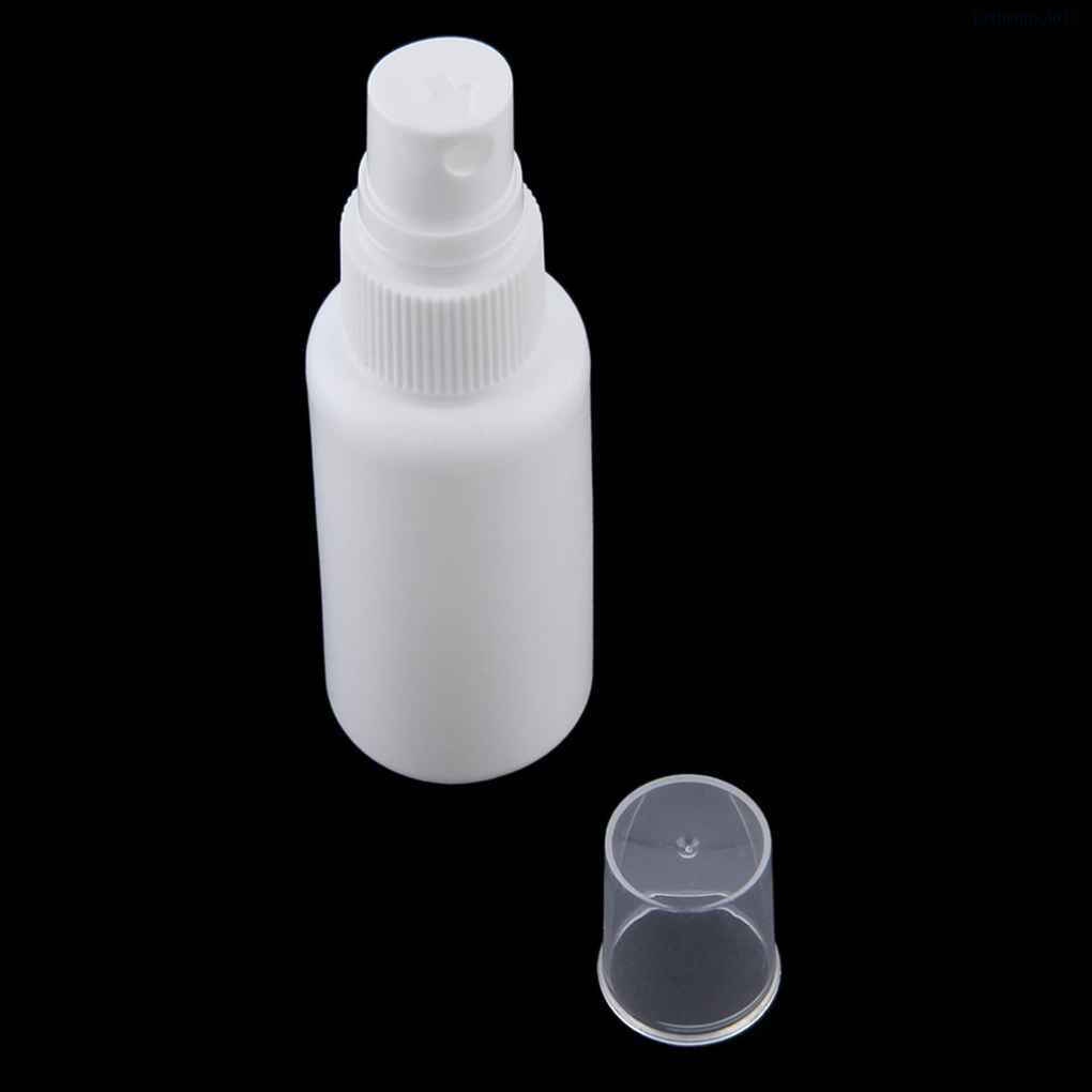 Set 5 chai nhựa rỗng màu trắng trơn dạng xịt dùng chiết mỹ phẩm đa năng tiện lợi cho du lịch 30ml
