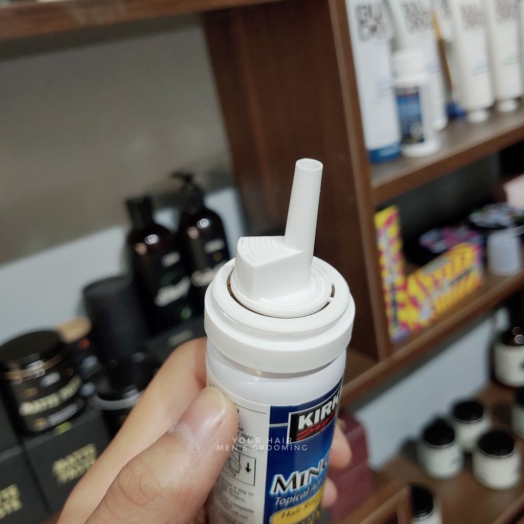 Dung dịch hỗ trợ mọc râu & tóc Kirkland Minoxidil 5% - 60ml | Dạng bọt