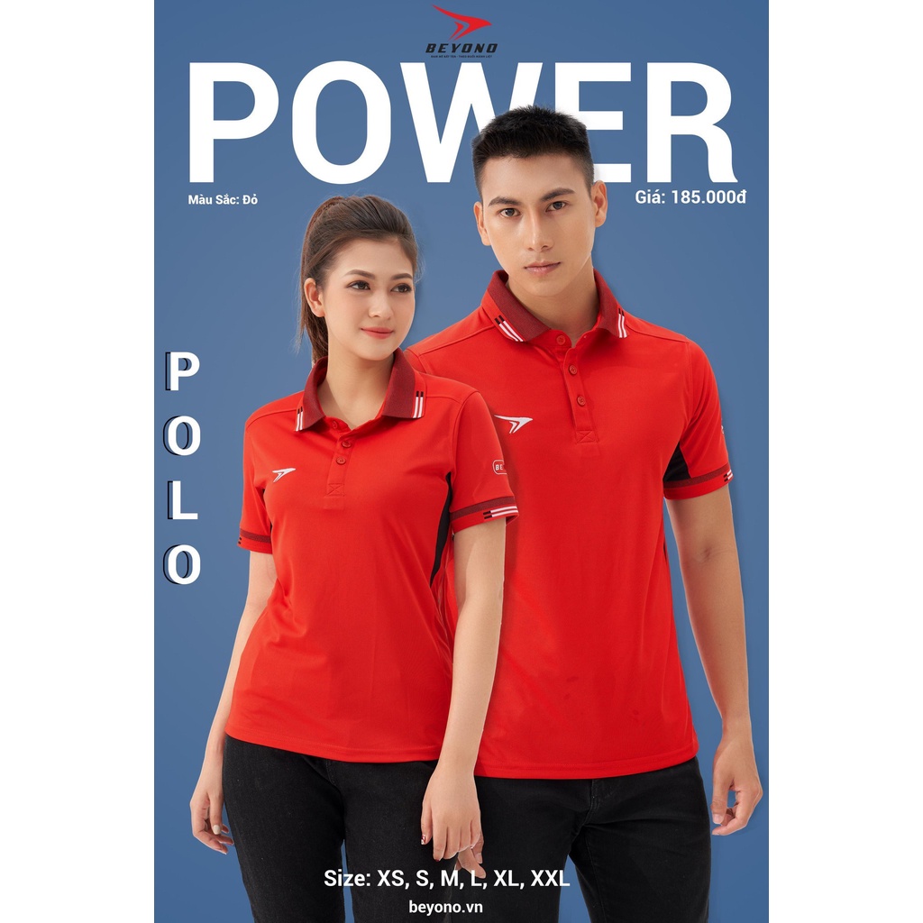 [Unisex] Áo Thể Thao Polo Beyono Power - Phong cách trẻ trung, năng động, đa năng, vải Be-Nippy thấm hút mồ hôi cực tốt