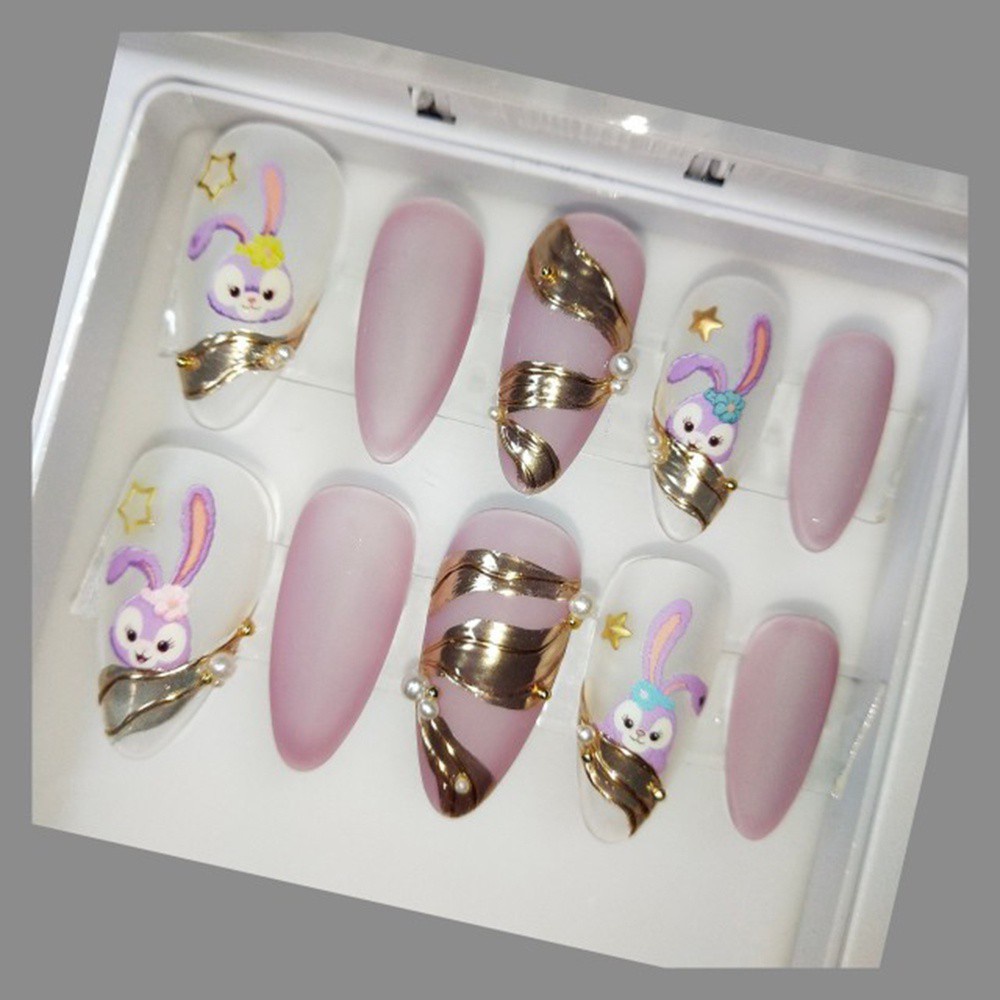 [Hàng mới về] Sticker dán móng trang trí nghệ thuật thủ công họa tiết hoạt hình dễ thương 3D đa dạng nhiều kiểu tùy chọn