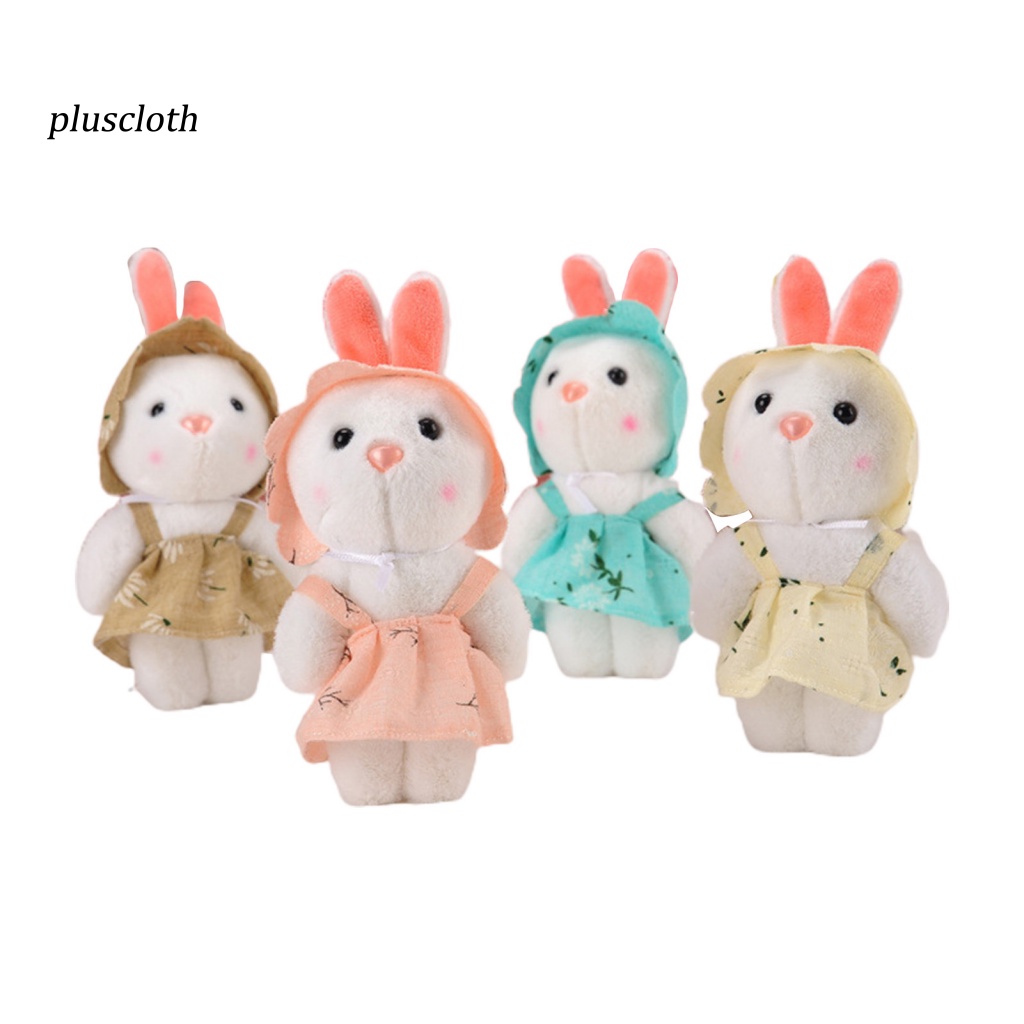 Móc Khóa Hình Thỏ Nhồi Bông Dễ Thương