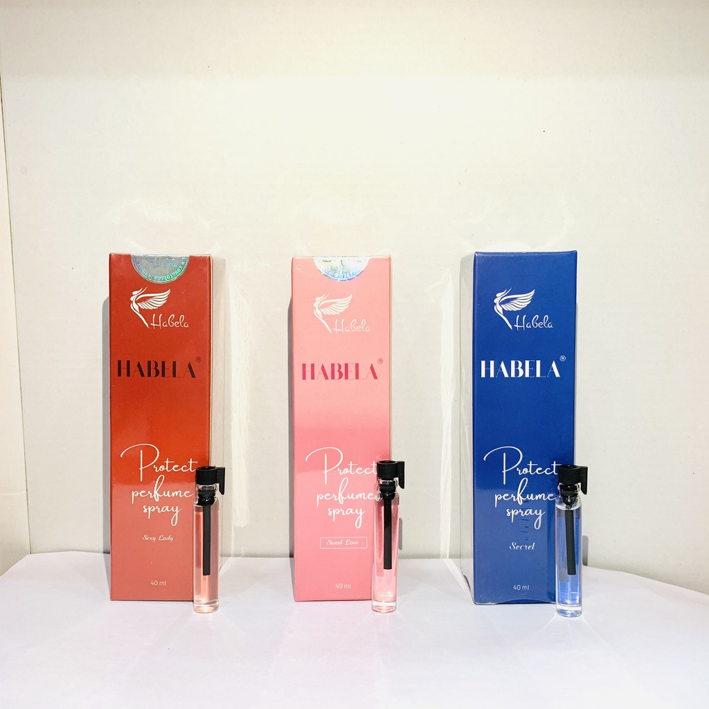 Nước hoa vùng kín HABELA PROTECT PERFUME - DẠNG XỊT THƠM (Lưu hương 12 tiếng) - 3 mùi dễ lựa chọn.