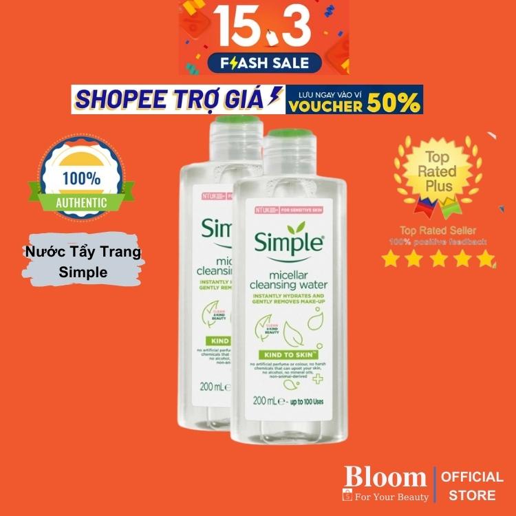 Nước Tẩy Trang Simple Micellar Cleansing Water 200ml | BigBuy360 - bigbuy360.vn