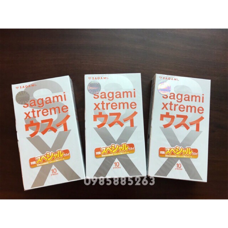 Bao cao su SAGAMI Xtreme Super Thin- Hộp 10 Pcs - Ipek_Shop