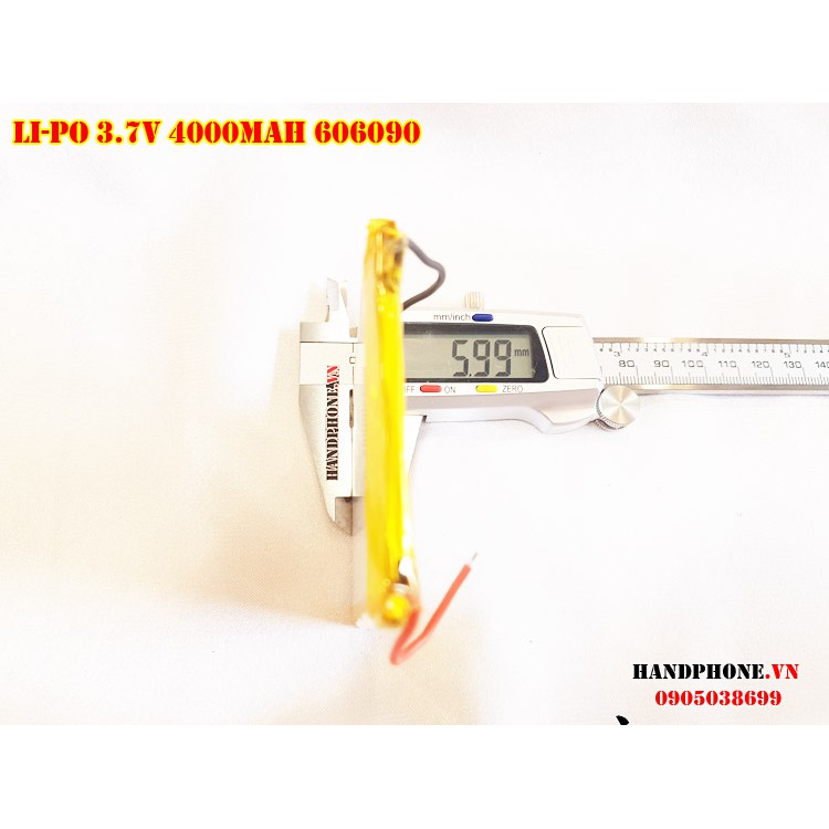 Pin Li-Po 3.7V 606090 4000mAh (Lithium Polyme)