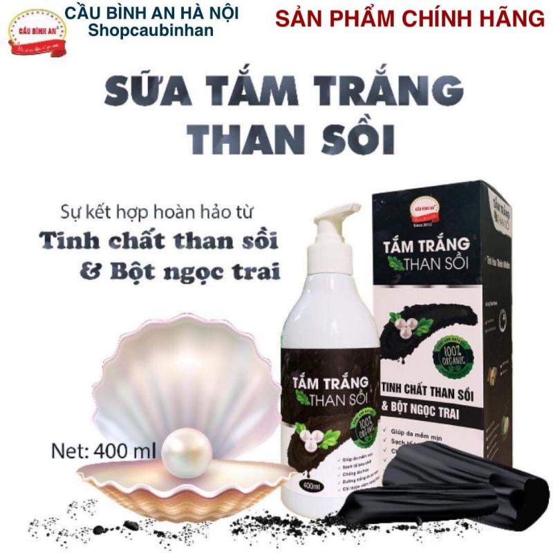 Tắm trắng Tinh chất Than sồi Cầu bình an