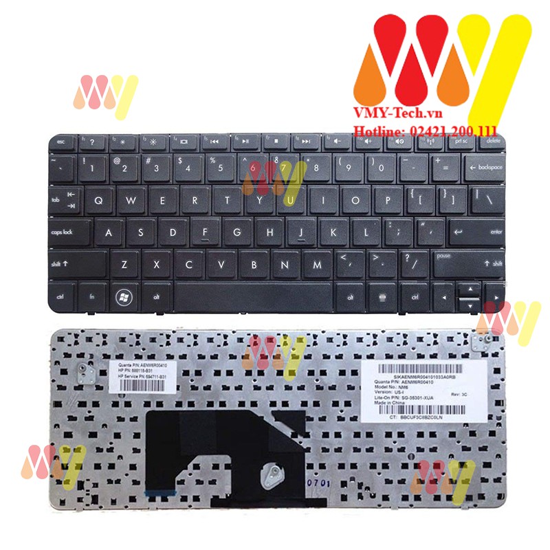 Bàn phím laptop Hp MINI 210 HP210 1018tu 210-1000 210-1023eo 210-1112so 2102 NEW 100%