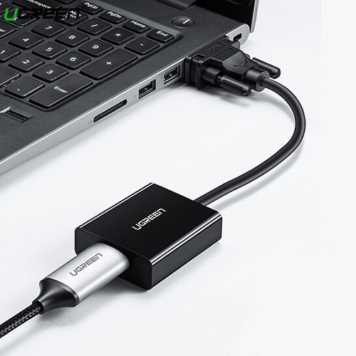Bộ Chuyển Đổi VGA sang HDMI + Audio 3.5mm UGREEN 60814 50945 - Hàng Chính Hãng