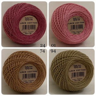 Sợi Lace cotton bảng màu 1