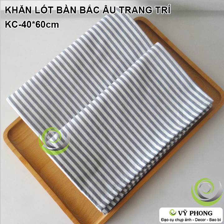 KHĂN TRẢI BÀN PHONG CÁCH BẮC ÂU NORDIC TRANG TRÍ BẾP CHỤP HÌNH ĐẠO CỤ CHỤP ẢNH SẢN PHẨM INS KC-40*60-01,02