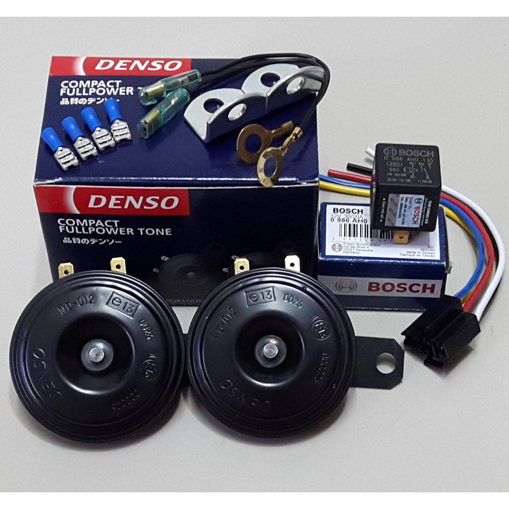 Kèn Denso Camry + Tặng Rờ le Relay Bosch 12v 30Ah - Kèn dĩa Camry sử dụng được cho xe máy và xe hơi