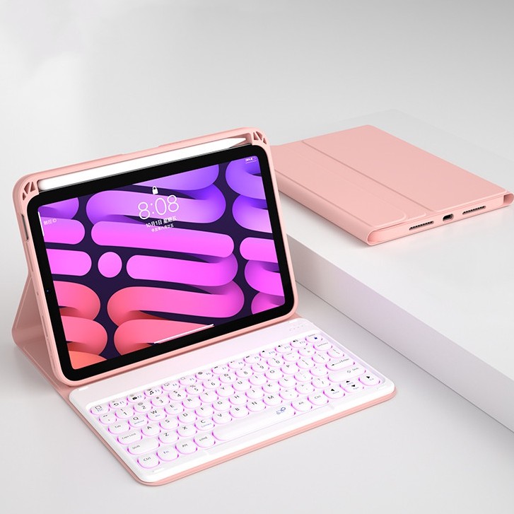 Ốp máy tính bảng TPU có bàn phím không dây có thể tháo rời cho iPad Mini 6 2021 8.3-inch iPad Mini 6 2021 8.3-inch