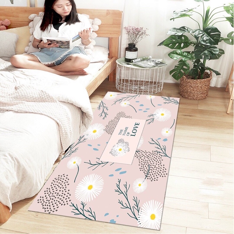 Thảm Chân Giường - Thảm Decor Phòng Ngủ Phòng Khách - Kích Thước : 80cm x 200cm