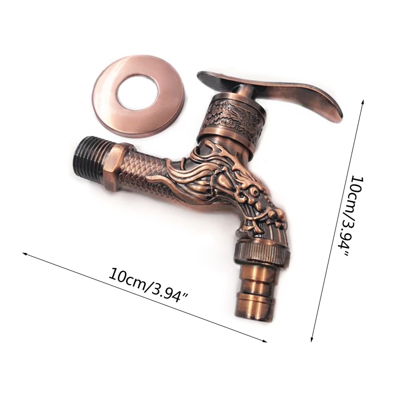 Qq * Vòi Nước Lạnh Đơn Kiểu Cổ Điển Cho Bể Bơi w Dragon Patte