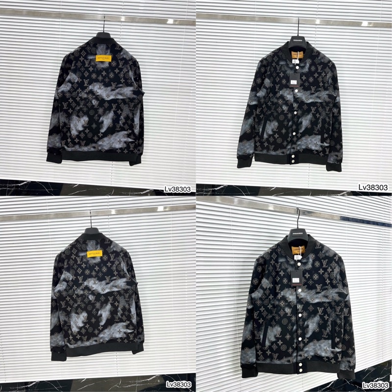Áo Bomber Nam Loang Khoá Bấm Dày Dặn - Áo Khoác Bomber LV Cao Cấp