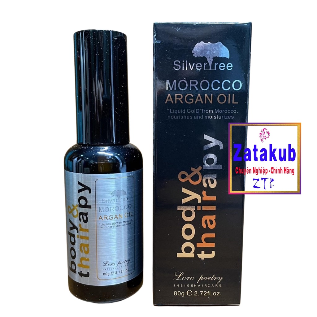 [Chính Hãng]Tinh Dầu Dưỡng Tóc Morocco Argan Oil  BODY & THAIRAPY  80ml