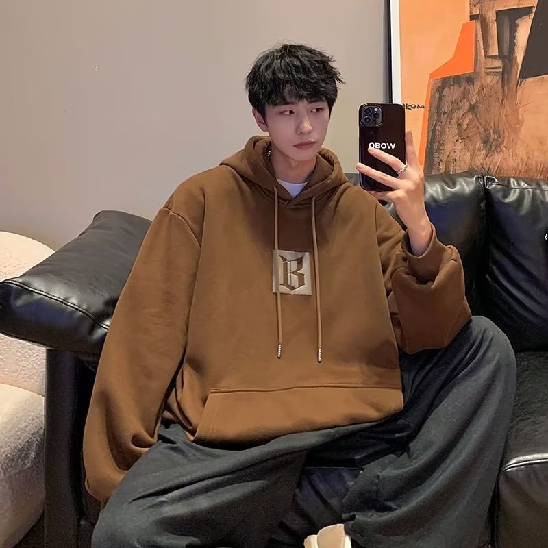 Áo Hoodie Dáng Rộng Tay Dài In Họa Tiết Sáng Tạo Thời Trang Mùa Thu Cho Nam Và Nữ