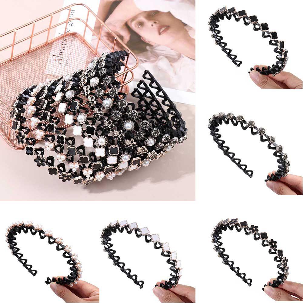 EUTUS Băng Đô Cài Tóc Đính Ngọc Trai Thời Trang Cho Cô Dâu