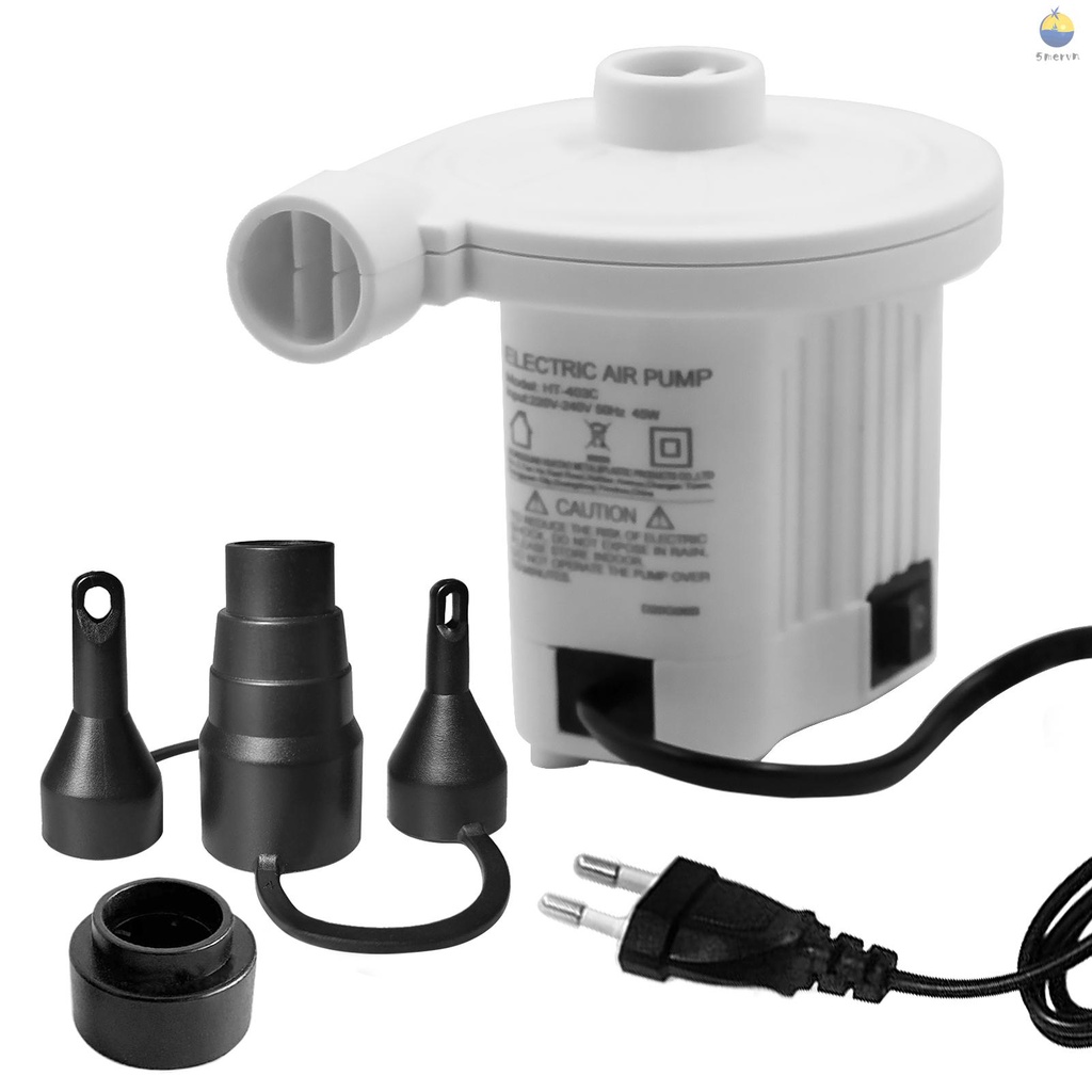Máy bơm hơi điện tử AC220V-240V kèm 4 đầu bơm