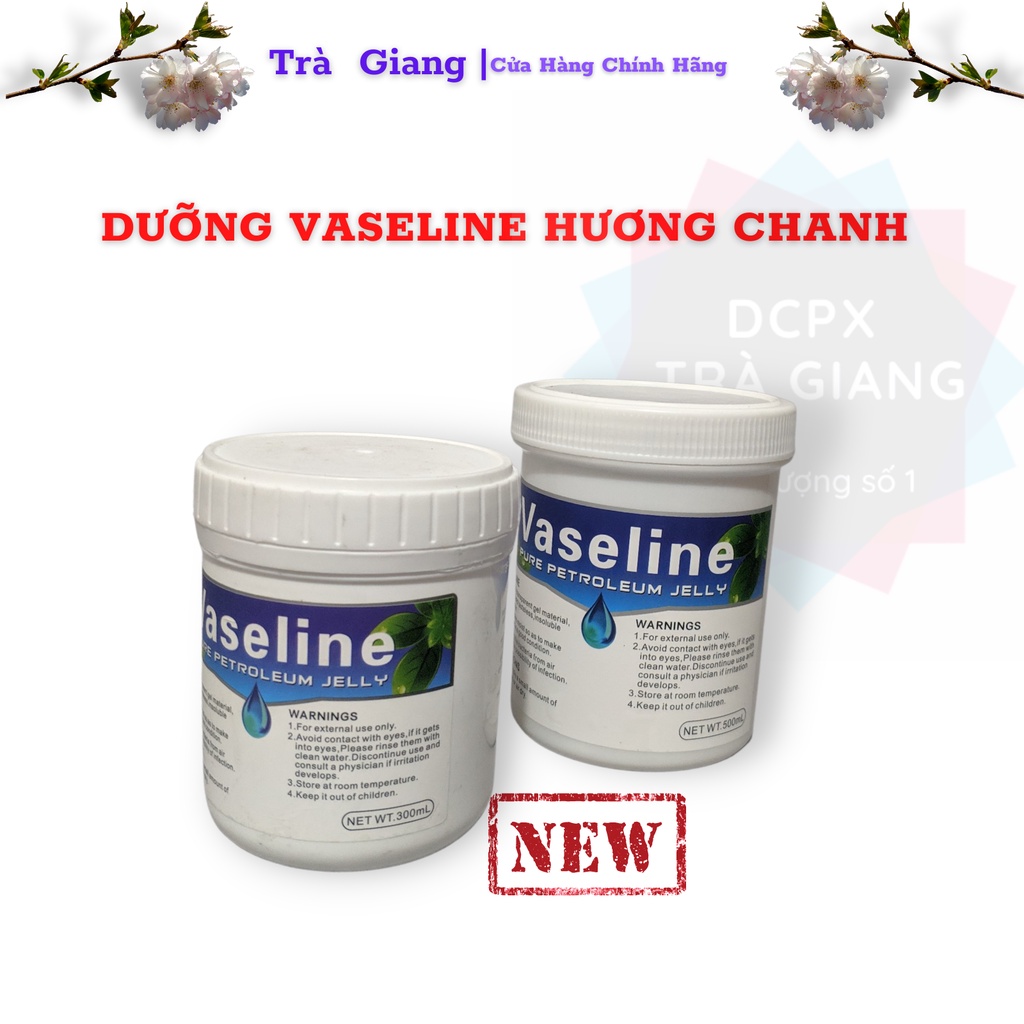 DƯỠNG VASELINE HƯƠNG CHANH TƯƠI MÁT HŨ 300ML VÀ 500ML
